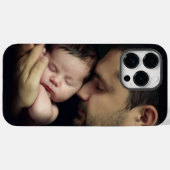 Tender Love Daddy en Baby Fotosjabloon Case-Mate iPhone Case (Achterkant (horizontaal))