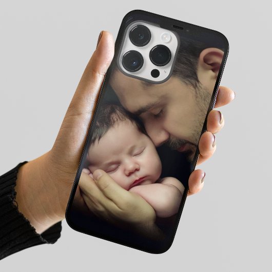 Tender Love Daddy en Baby Fotosjabloon Case-Mate iPhone Case