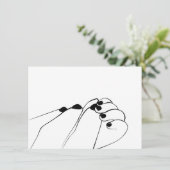 Tender Monochroom Mum Baby Hands (Staand voorkant)