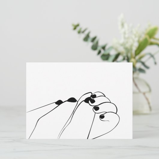 Tender Monochroom Mum Baby Hands (Staand voorkant)