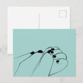 Tender Monochroom Mum Baby Hands Briefkaart (Voorkant / Achterkant)