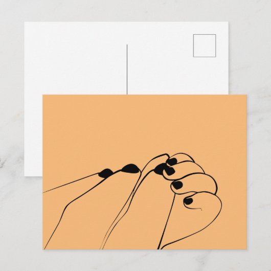 Tender Monochroom Mum Baby Hands Briefkaart (Voorkant / Achterkant)