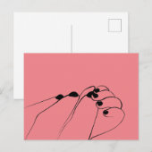 Tender Monochroom Mum Baby Hands Briefkaart (Voorkant / Achterkant)