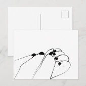 Tender Monochroom Mum Baby Hands Briefkaart (Voorkant / Achterkant)