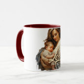 Tender Mother Baby Love Script Mok (Voorkant links)