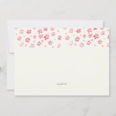 Tender Petals Foto geboorteaankondiging Aankondiging (Achterkant)