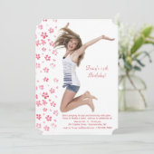 Tender Petals Fotouitnodiging Kaart (Staand voorkant)