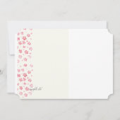 Tender Petals Fotouitnodiging Kaart (Achterkant)