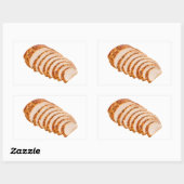 Tender Roast Turkey Slices Platter Rechthoekige Sticker (Vel)