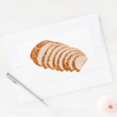 Tender Roast Turkey Slices Platter Rechthoekige Sticker (Envelop)