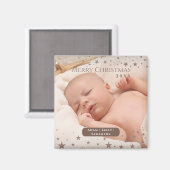 Tender Starry Kerstmis - Persoonlijke fotofeestdag Magneet (Voorkant / Achterkant)