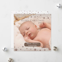 Tender Sterren Kerstmis Gepersonaliseerde Foto Vak