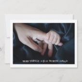 Tender Touch-fotogeboorteaankondiging Aankondiging (Voorkant)