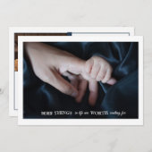 Tender Touch-fotogeboorteaankondiging Aankondiging (Voorkant / Achterkant)