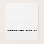 TenderCare Nanny Service Blauw en Roze Teddybeer Visitekaartje (Binnenkant ongevouwen)