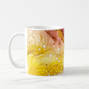 Tenderheid in pastelkleuren. Unieke creativiteit. Koffiemok