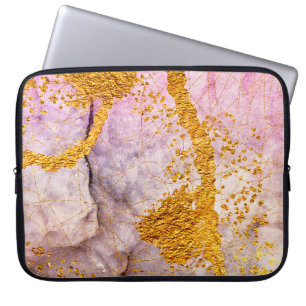 Tenderheid in pastelkleuren. Unieke creativiteit. Laptop Sleeve