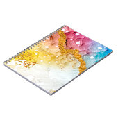 Tenderheid in pastelkleuren. Unieke creativiteit. Notitieboek (Linkerzijde)