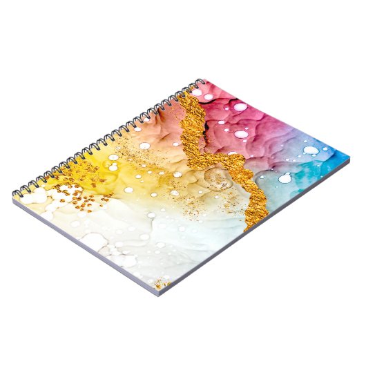 Tenderheid in pastelkleuren. Unieke creativiteit. Notitieboek (Linkerzijde)