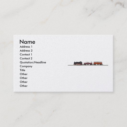 Tenderlokomofiche Visitekaartje (Voorkant)