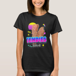 Tendies Vaporwave 80s Chicken Tenders Japans Kan T-shirt