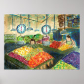 Tending the Produce Poster (Pike Place Market) (Voorkant)