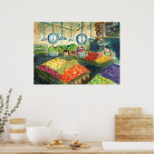 Tending the Produce Poster (Pike Place Market) (Keuken)
