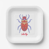 Tendo en de Bug Wars 7" Party Bord (Voorkant)