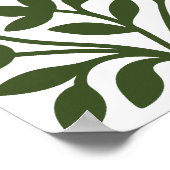 Tendril Garden Groene Wijnstok Bloembladeren Poster (Hoek)