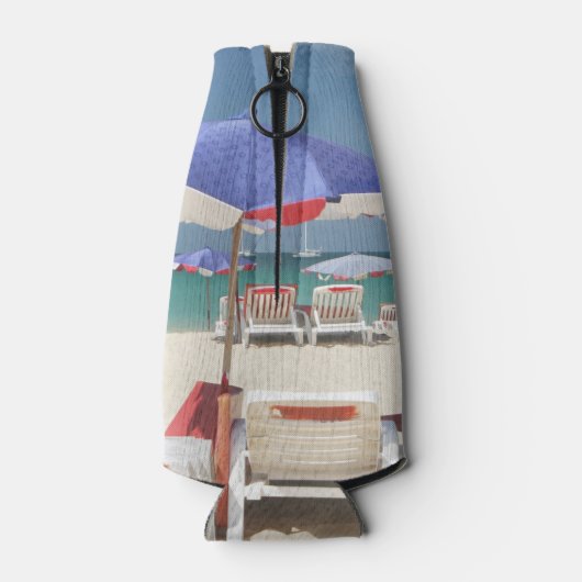 Tenen in de Sand Custom Bottle Cooler (Achterkant)