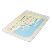 Tenen in het zand grote badmat (Gekanteld)