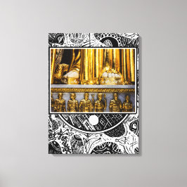 Tenen van goud canvas afdruk