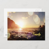 Tenerife avond lichten briefkaart (Voorkant / Achterkant)