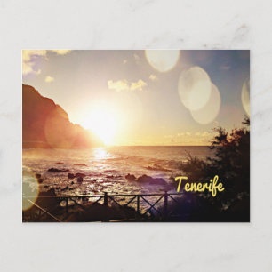 Tenerife, avondlichten briefkaart