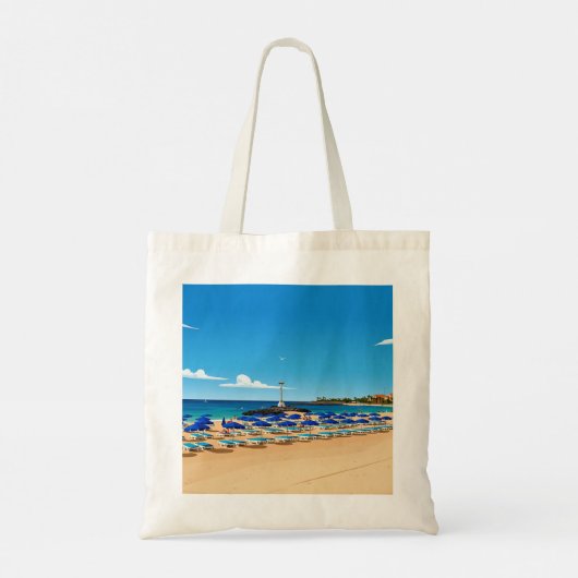 Tenerife beach view tote bag (Achterkant)
