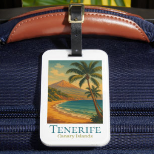 Tenerife Canarische Eilanden Mount Teide Spaans Ei Bagagelabel