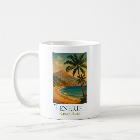 Tenerife Canarische Eilanden Mount Teide Spaans Ei Koffiemok (Links)