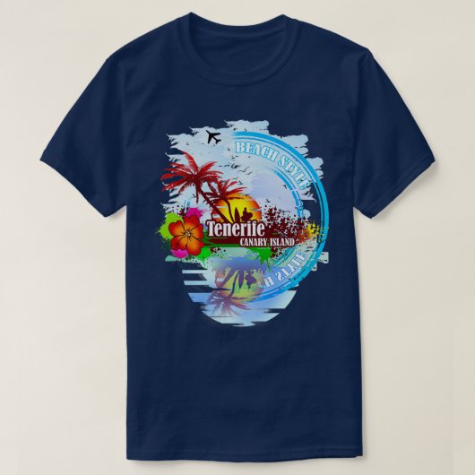 Tenerife Canarische Eilanden T-shirt (Design voorkant)