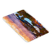 Tenerife Canarische Eilanden Waterverf Strand Magneet (Rechterzijde)