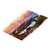 Tenerife Canarische Eilanden Waterverf Strand Magneet (Linkerzijde)