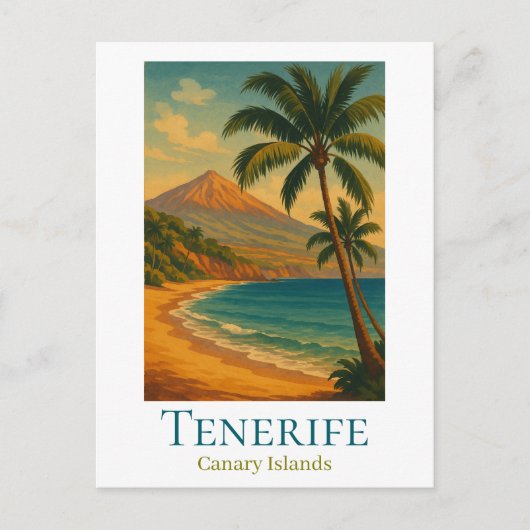 Tenerife Canary Islands Mount Teide Spanish Island Briefkaart (Voorkant)