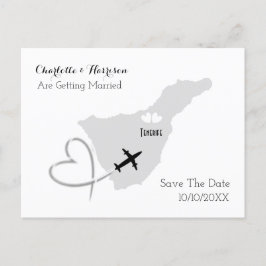 Tenerife Destination Weddings Save the Date Aankondigingskaart