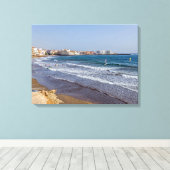 Tenerife El Medano uitzicht canvas print (Insitu (Houten vloer))