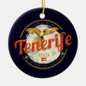 Tenerife en Papegaai Canarische Eilanden Spanje Vi Keramisch Ornament (Voorkant)