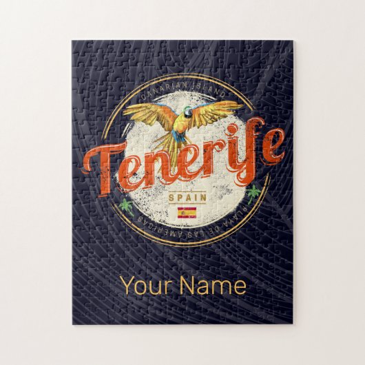 Tenerife en Papegaai Canarische Eilanden Spanje Vi Legpuzzel (Verticaal)