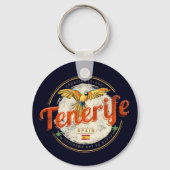Tenerife en Papegaai Canarische Eilanden Spanje Vi Sleutelhanger (Voorkant)