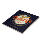 Tenerife en Papegaai Canarische Eilanden Spanje Vi Tegeltje (Zijkant)