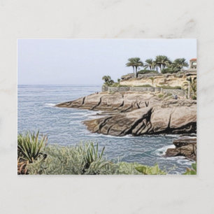 Tenerife, geschilderd briefkaart