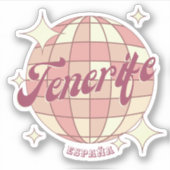 Tenerife Islas Canarias Spanje reizen decor Sticke Sticker (Voorkant)