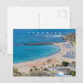 Tenerife Las Vistas strand uitzicht ansichtkaart Briefkaart (Voorkant / Achterkant)